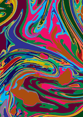 Abstract solid color combo