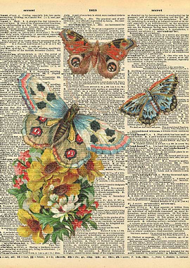 Butterflies on Dictionary