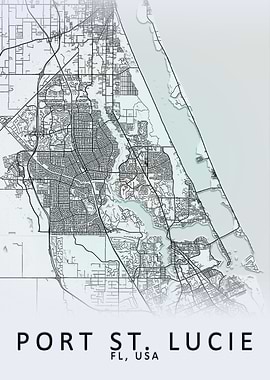 Port St Lucie USA City Map