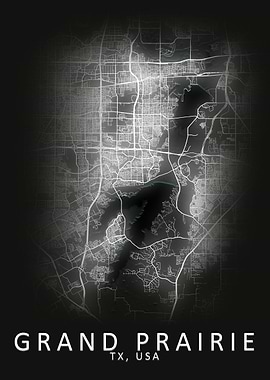 Grand Prairie USA City Map