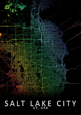 Salt Lake City USA Map