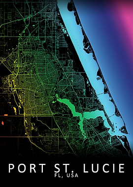 Port St Lucie USA City Map