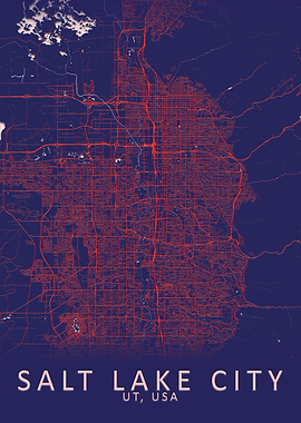 Salt Lake City USA Map