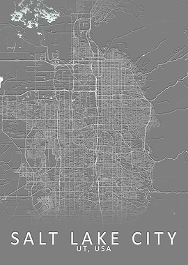 Salt Lake City USA Map