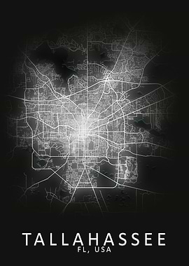 Tallahassee USA City Map