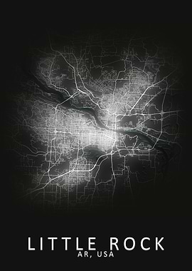 Little Rock USA City Map