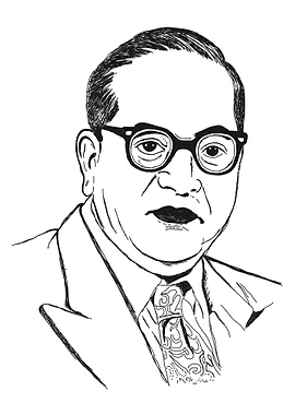 Dr B R Ambedkar Portrait