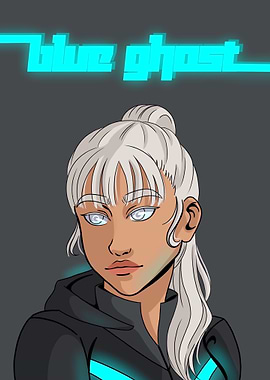 Blue Ghost Superhero