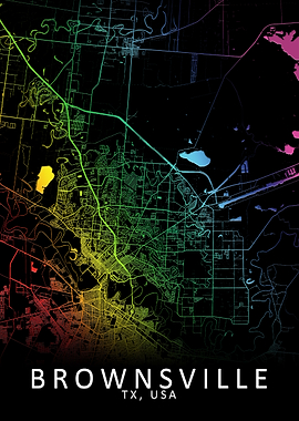 Brownsville USA City Map