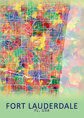Fort Lauderdale USA Map