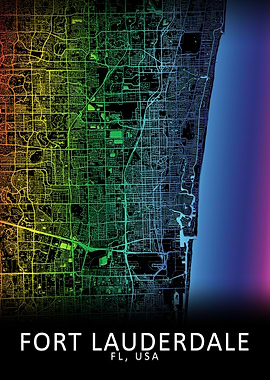 Fort Lauderdale USA Map