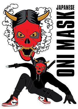 JAPANESE ONI MASK WARRIOR