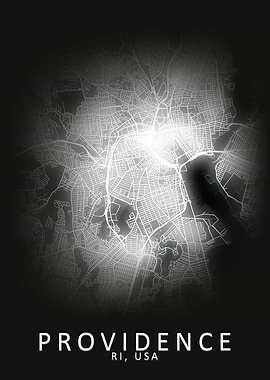 Providence RI USA City Map