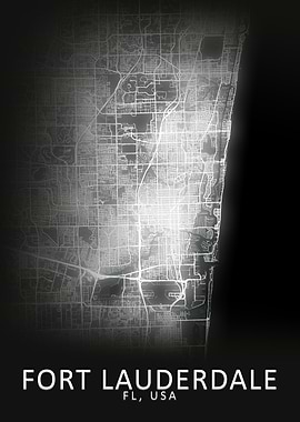 Fort Lauderdale USA Map