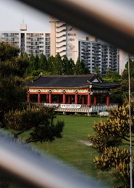A temple in the city