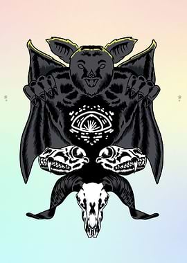 bat worshiping bones