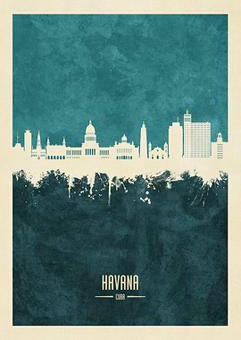 Havana Cuba Skyline
