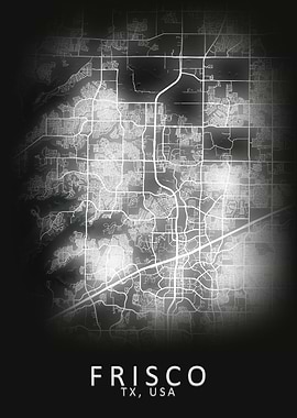 Frisco TX USA City Map