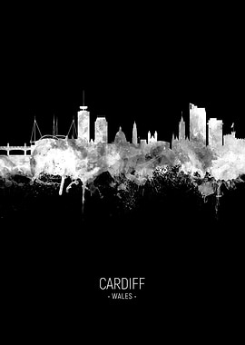 Cardiff Wales Skyline