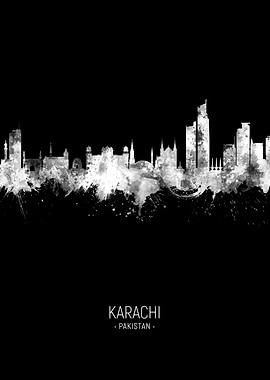 Karachi Pakistan Skyline