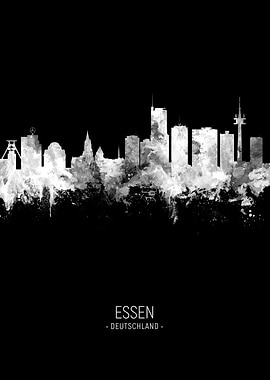 Essen Germany Skyline