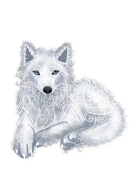 Tribal Wolf Spirit Animal