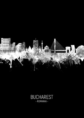 Bucharest Romania Skyline
