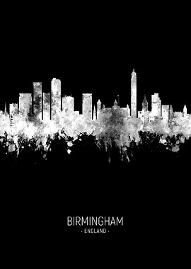Birmingham England Skyline
