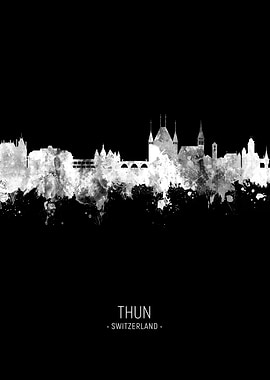 Thun Switzerland Skyline