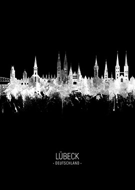 Lubeck Germany Skyline