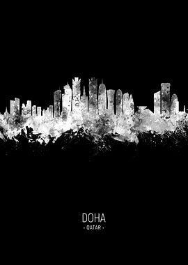 Doha Qatar Skyline