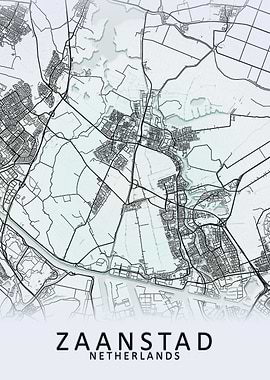 Zaanstad Netherlands Map