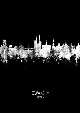 Iowa City Iowa Skyline
