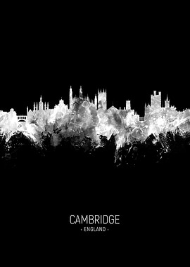 Cambridge England Skyline