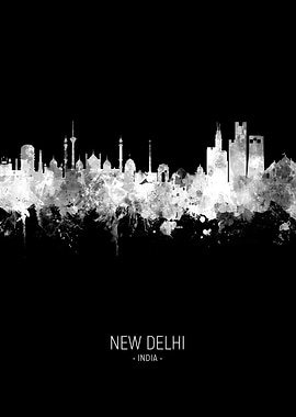 New Delhi India Skyline
