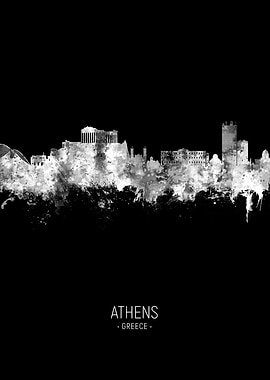 Athens Greece Skyline