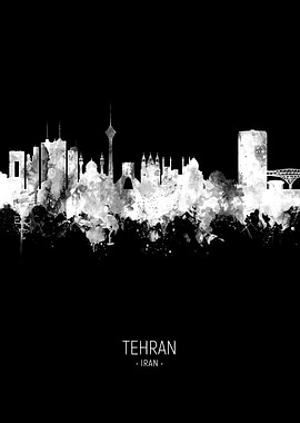 Tehran Iran Skyline