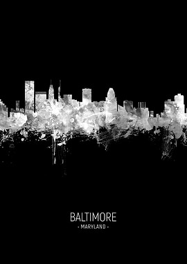 Baltimore Maryland Skyline