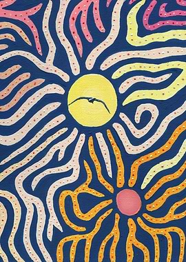 Bird Flying To The Stars