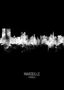 Marseille France Skyline