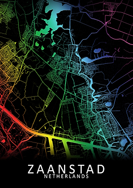 Zaanstad Netherlands Map