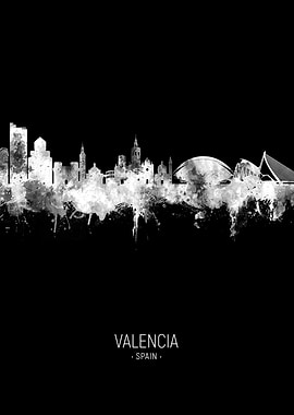 Valencia Spain Skyline