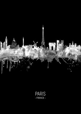 Paris France Skyline