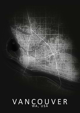 Vancouver WA USA City Map