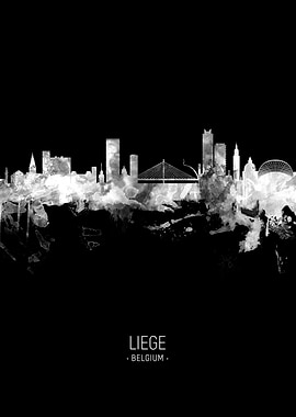 Liege Belgium Skyline