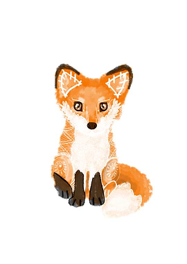 Tribal Fox Spirit Animal