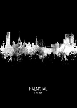 Halmstad Sweden Skyline