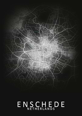 Enschede Netherlands Map