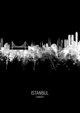 Istanbul Turkey Skyline