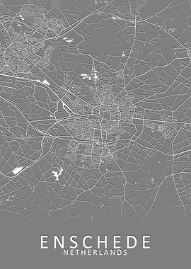 Enschede Netherlands Map